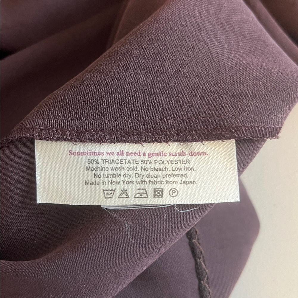 MM Lafleur Ingrid Knee Length Dress Brown/Burgundy Size 0 - Picture 8 of 8